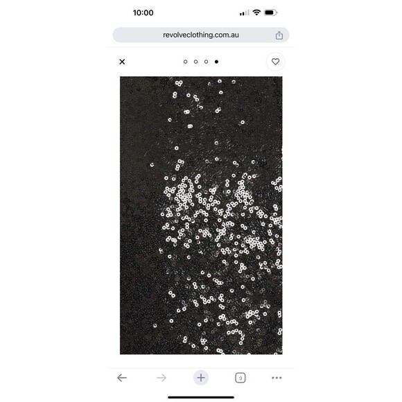 New Tularosa Deja Mini Dress in Black Sequin Embellished Women's Size Small - Picture 5 of 12